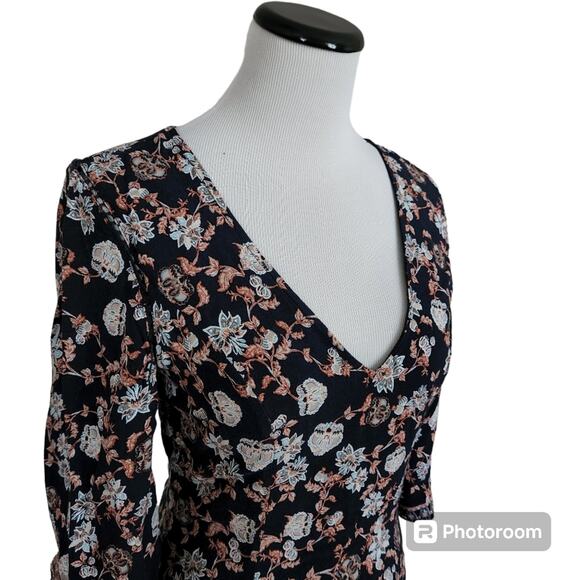 Altar'd State Blue Floral Mini Dress Small - Picture 6 of 8